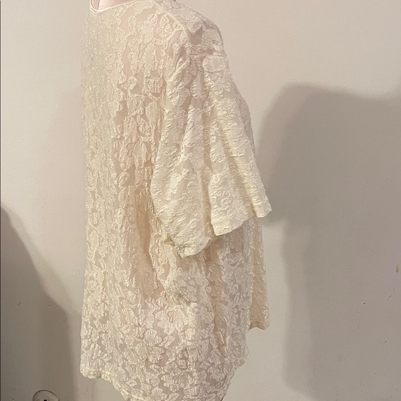 Venezia Clothing Co Elegant Cream Lace Women's Top Size 22/24 Pre-Loved elegance - Picture 4 of 9